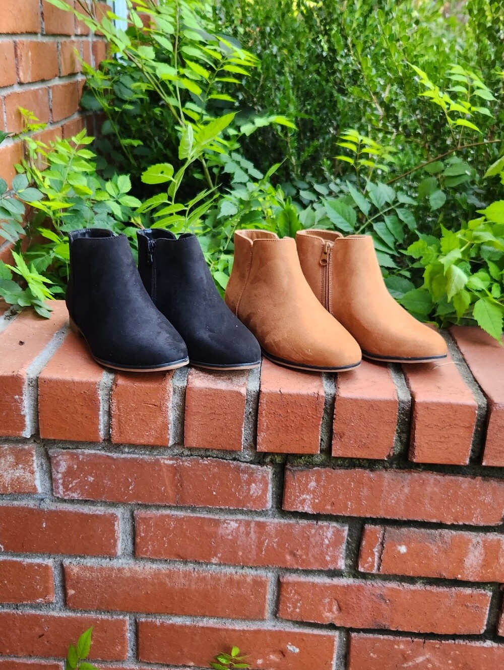 2 Pairs Of Cat & Jack Kids Ankle Boots - Black and Brown